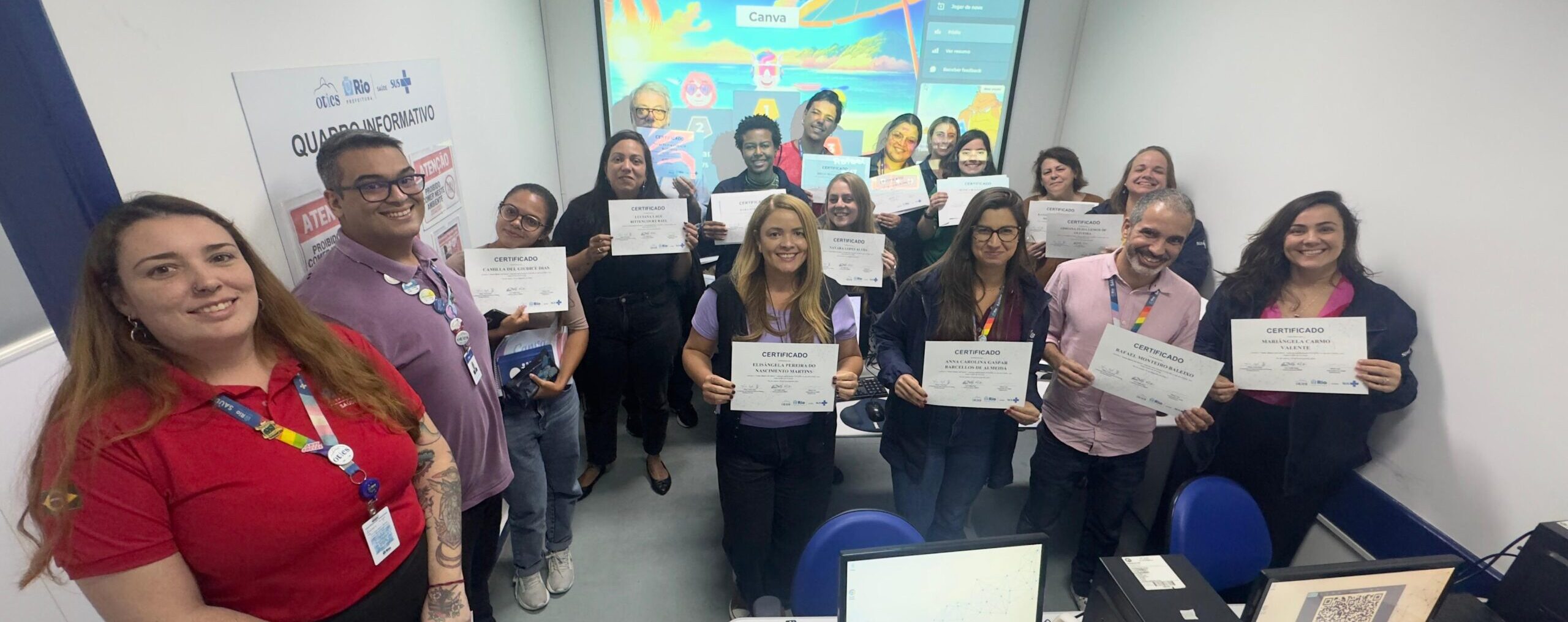 7ª turma do Curso Básico de Canva da Secretaria Municipal de Saúde/OTICS-Rio